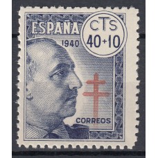 España Sueltos 1940 Edifil 938 Pro tuberculosos ** Mnh