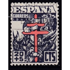España Sueltos 1941 Edifil 949 usado Pro tuberculosos