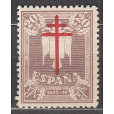 España Sueltos 1942 Edifil 958 Pro tuberculosos ** Mnh