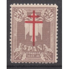 España Sueltos 1942 Edifil 958 usado Pro tuberculosos