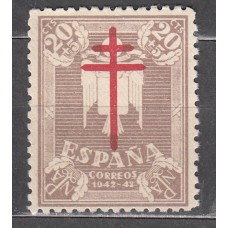 España Sueltos 1942 Edifil 958 usado Pro tuberculosos