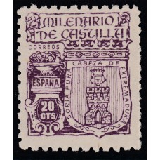 España Sueltos 1944 Edifil 974 Milenario de Castilla ** Mnh