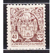 España Sueltos 1944 Edifil 976 Milenario de Castilla ** Mnh