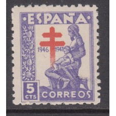 España Sueltos 1946 Edifil 1008 Pro tuberculosos ** Mnh