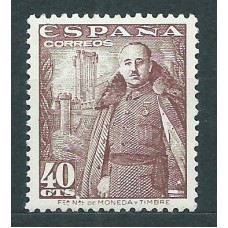 España Sueltos 1948 Edifil 1027 Castillo de la Mota ** Mnh