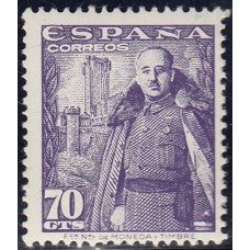 España Sueltos 1948 Edifil 1030 Castillo de la Mota ** Mnh