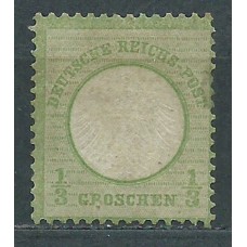 Alemania Imperio Correo 1872 Yvert 2 * Mnh con defecto