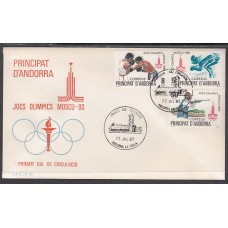 Andorra Española Sobres 1º Día 1980 Edifil 135/7