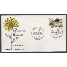 Andorra Española Sobres 1º Día 1981 Edifil 143