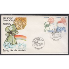 Andorra Española Sobres 1º Día 1986 Edifil 191/2