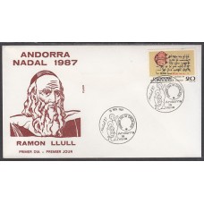 Andorra Española Sobres 1º Día 1987 Edifil 202