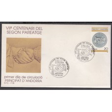 Andorra Española Sobres 1º Día 1988 Edifil 207