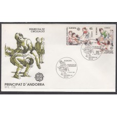 Andorra Española Sobres 1º Día 1989 Edifil 213/4