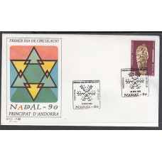 Andorra Española Sobres 1º Día 1990 Edifil 222