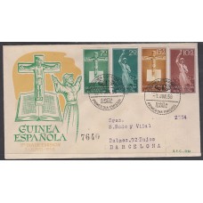 Guinea Sobres 1º Día 1958 Edifil 384/7