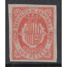 Andorra Española Sueltos 1875 Edifil NE 10s (*) Mng