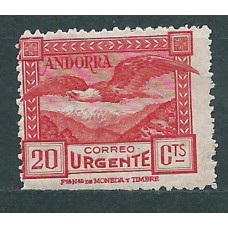 Andorra Española Sueltos 1929 Edifil 27 * Mh
