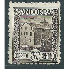 Andorra Española Sueltos 1931 Edifil 21d dentado 11½ usado
