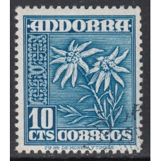 Andorra Española Sueltos 1948 Edifil 47 usado