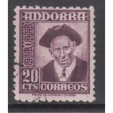 Andorra Española Sueltos 1948 Edifil 48 usado