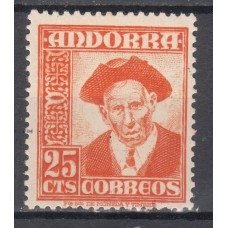 Andorra Española Sueltos 1948 Edifil 49 ** Mnh
