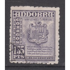 Andorra Española Sueltos 1948 Edifil 55 usado