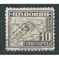 Andorra Española Sueltos 1948 Edifil 57 usado