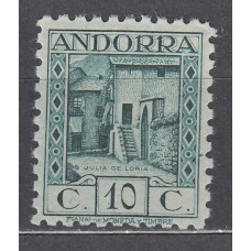 Andorra Española Variedades 1935 Edifil 30d ** Mnh
