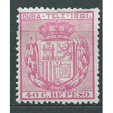 Cuba Sueltos Telegrafos Edifil 53 * Mh