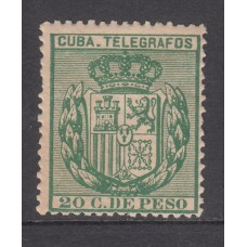 Cuba Sueltos Telegrafos Edifil 66 * Mh