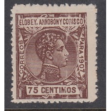 Elobey Sueltos 1907 Edifil 44 ** Mnh