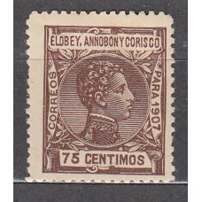 Elobey Sueltos 1907 Edifil 44 ** Mnh