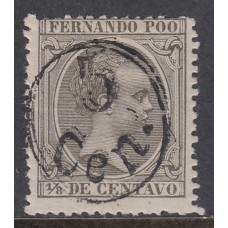 Fernando Poo Sueltos 1896 Edifil 40 * Mh  Normal