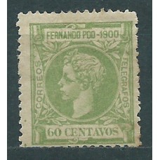 Fernando Poo Sueltos 1900 Edifil 90 * Mh
