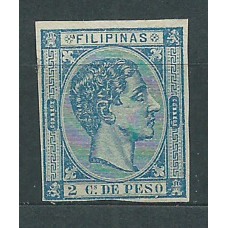 Filipinas Sueltos 1876 Edifil 35s * Mh Sin dentar