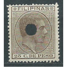Filipinas Sueltos 1880 Edifil 66 taladrado usado
