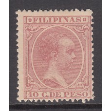 Filipinas Sueltos 1891 Edifil 99 * Mh