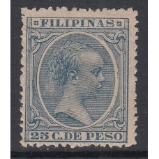 Filipinas Sueltos 1891 Edifil 104 * Mh