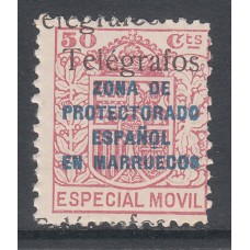 Marruecos Variedades Telegrafos Edifil 41Ghh ** Mnh