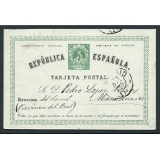 España Enteros Postales 1873 Edifil 2v Usado