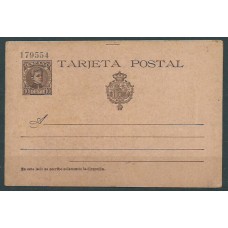 España Enteros Postales 1901 Edifil 37   Ligero corte parte inferior