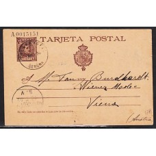 España Enteros Postales 1901 Edifil 37B usado - Cadete