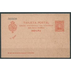 España Enteros Postales 1901 Edifil 40 Cadete