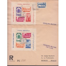 Marruecos Sobres 1º Día 1937 Edifil 167/8 + 156