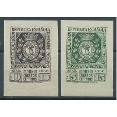 España II República 1936 Edifil 727/8 ** Mnh