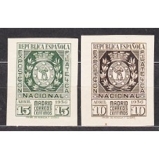 España II República 1936 Edifil 727/8 ** Mnh