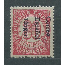 Tanger Variedades 1938 Edifil 101hi ** Mnh  Sobrecarga invertida