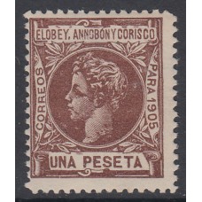 Elobey Sueltos 1905 Edifil 29 ** Mnh