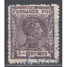 Fernando Poo Sueltos 1907 Edifil 154 Usado