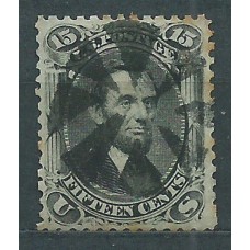 Estados Unidos - Correo 1863-66 Yvert 28 usado